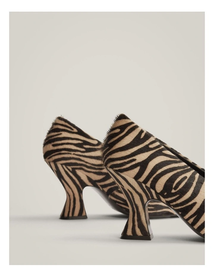 Brixley Textured Heel in Zebra Print image 5