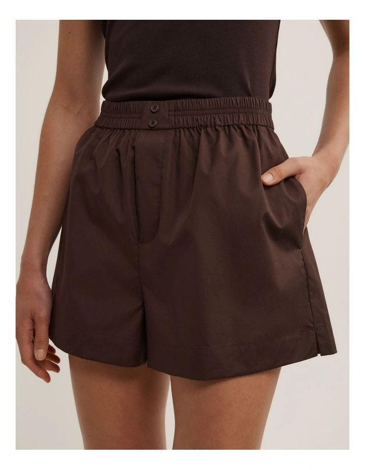 Poplin Boxer Shorts in Espresso image 3