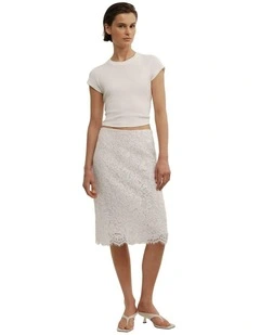 Lace Midi Skirt