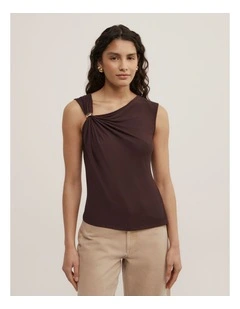 Trim Detail Top in Espresso