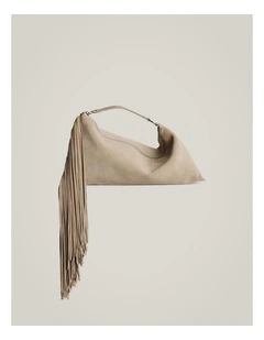 Dakota Leather Clutch in Sand