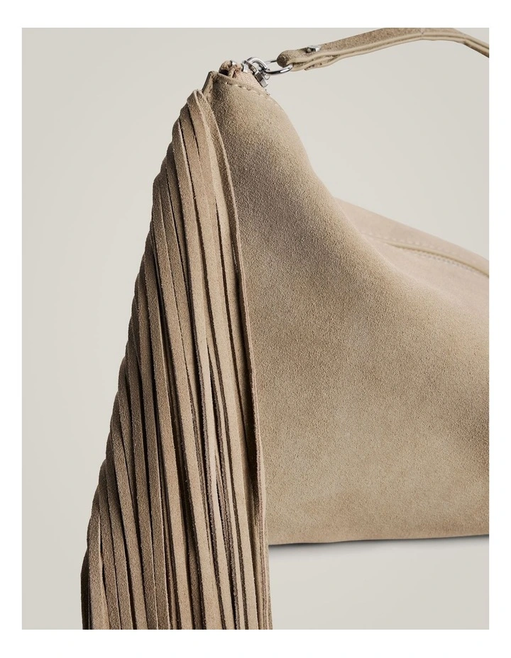 Dakota Leather Clutch in Sand image 3