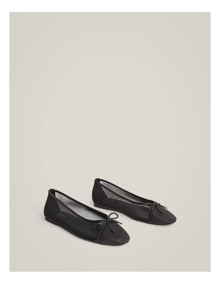 Raph Mesh Flats in Black image 3