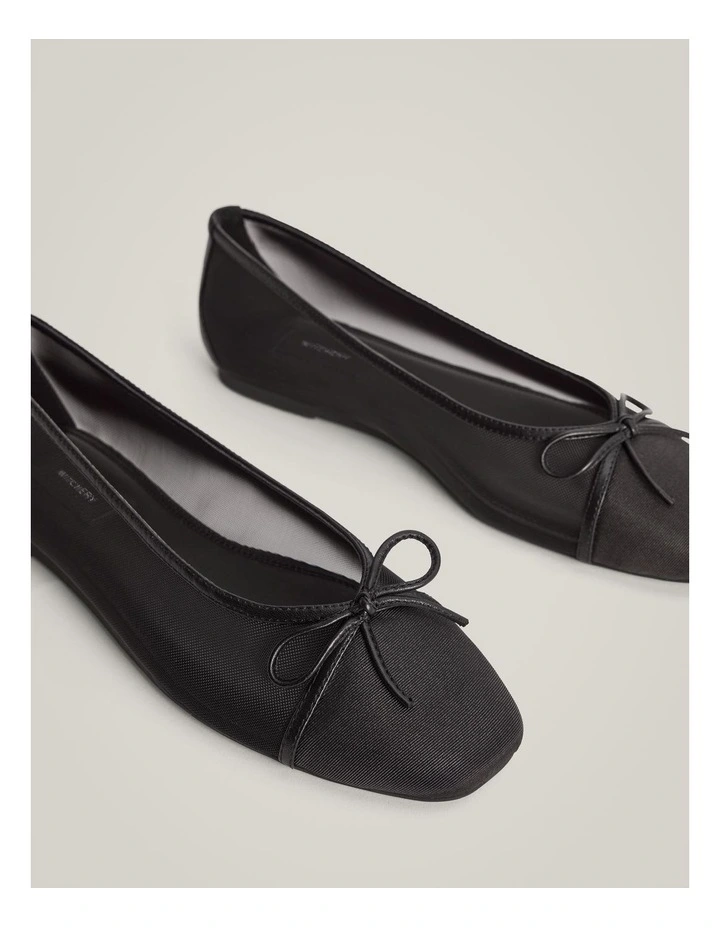 Raph Mesh Flats in Black image 4