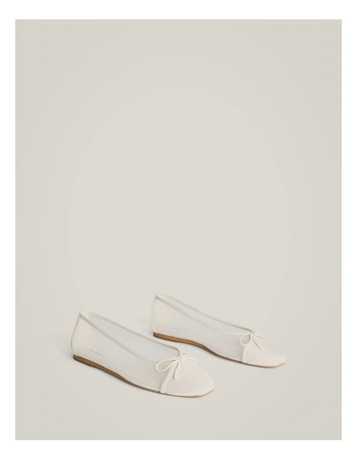 Raph Mesh Flats in Fresh White image 3