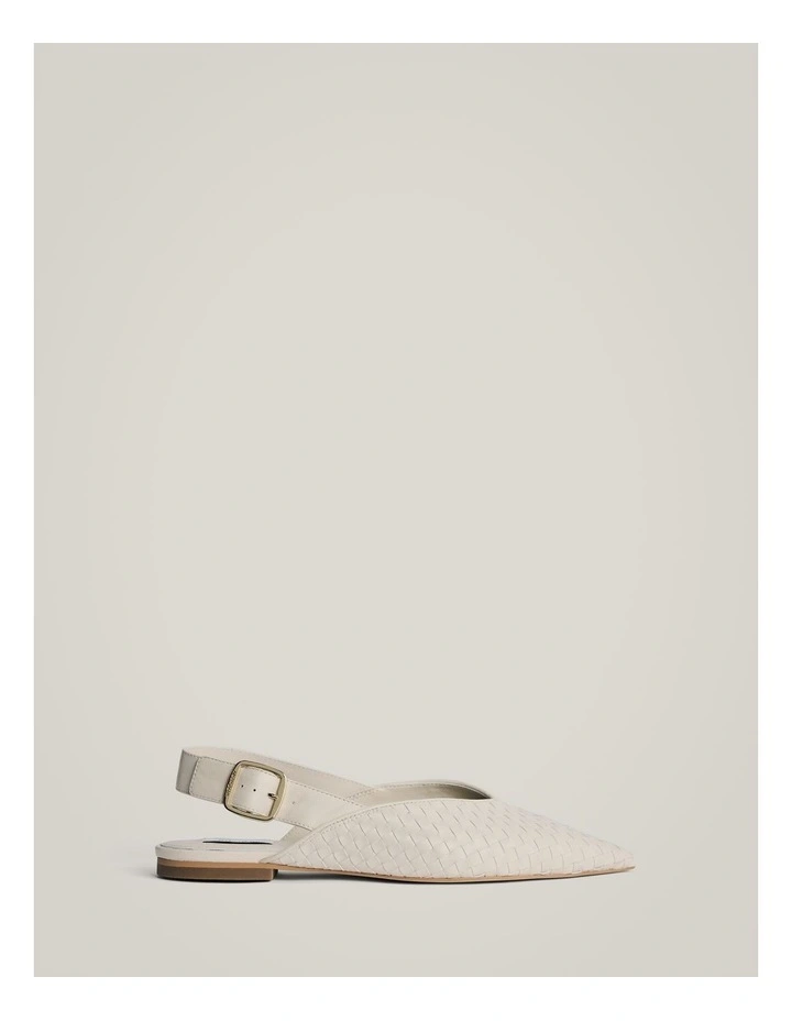 Daisy Weave Flats in Chalk image 1