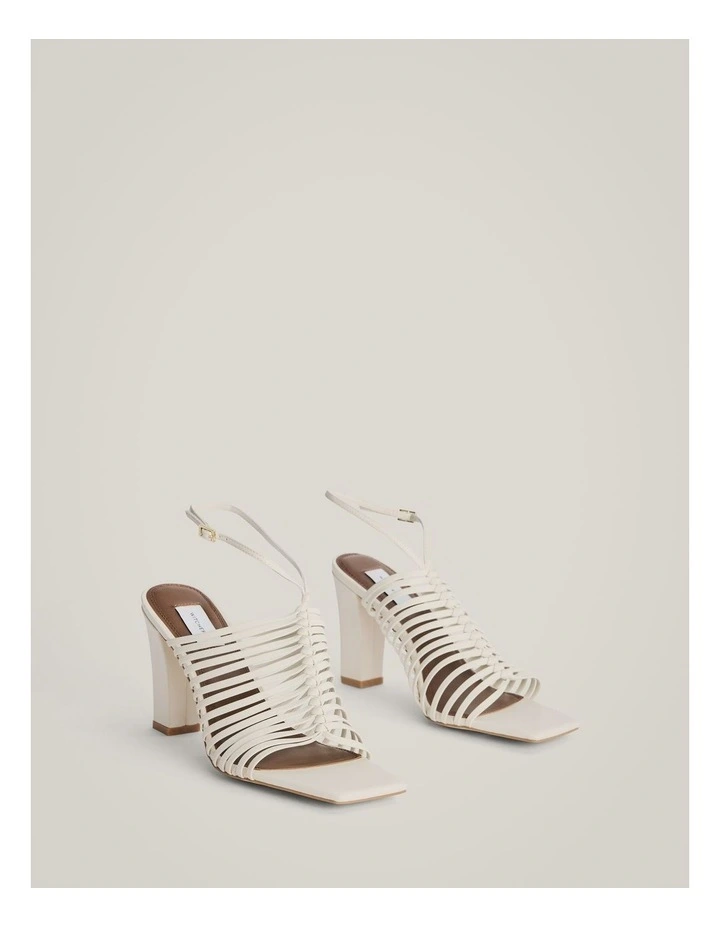 Salome Heels in Chalk image 3