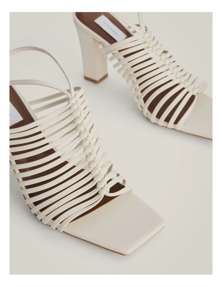 Salome Heels in Chalk image 4