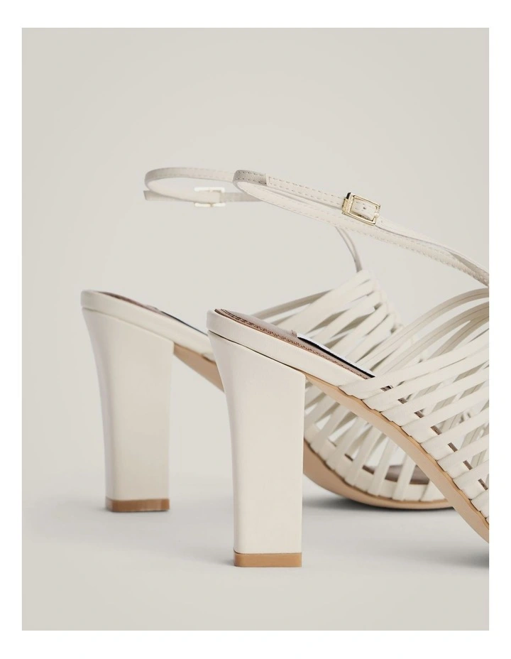 Salome Heels in Chalk image 5
