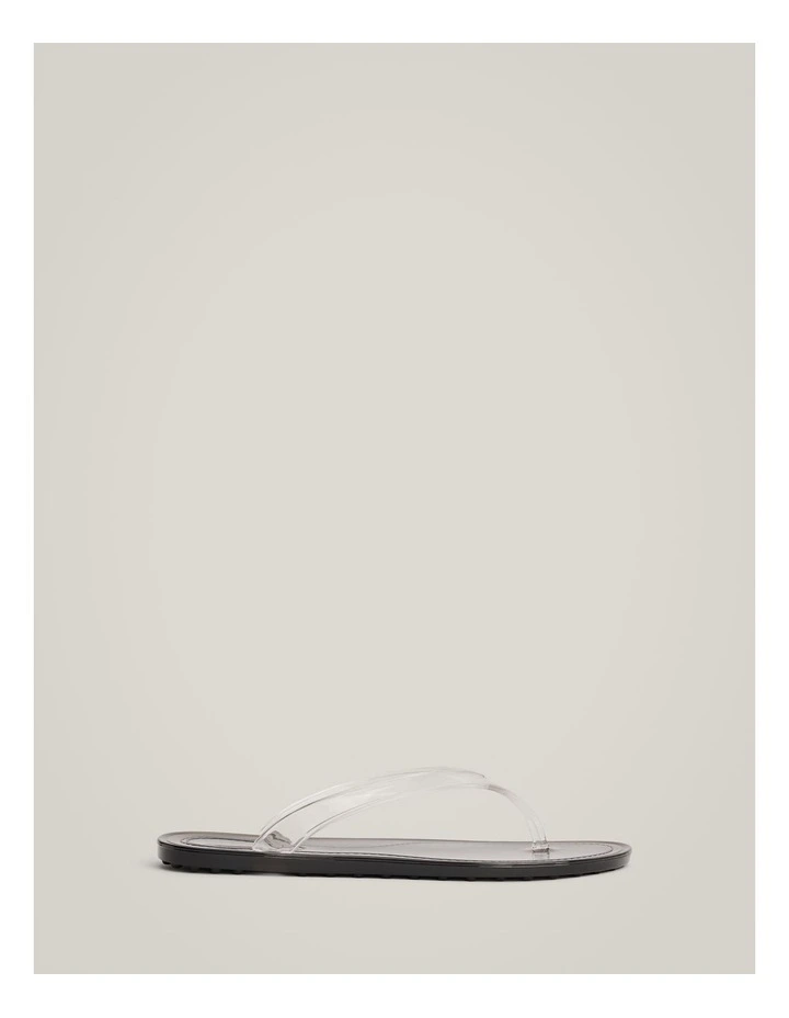 Frida Jelly Flip Flops in Black image 1