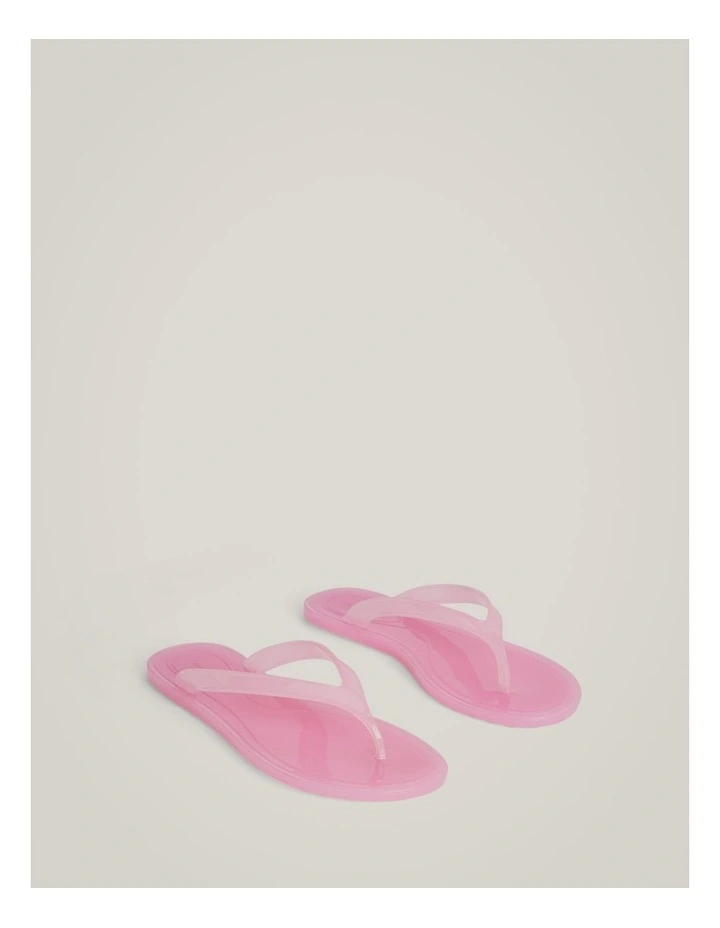 Frida Jelly Flip Flops in Soft Pink image 3