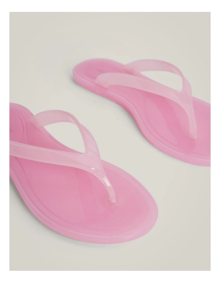Frida Jelly Flip Flops in Soft Pink image 4