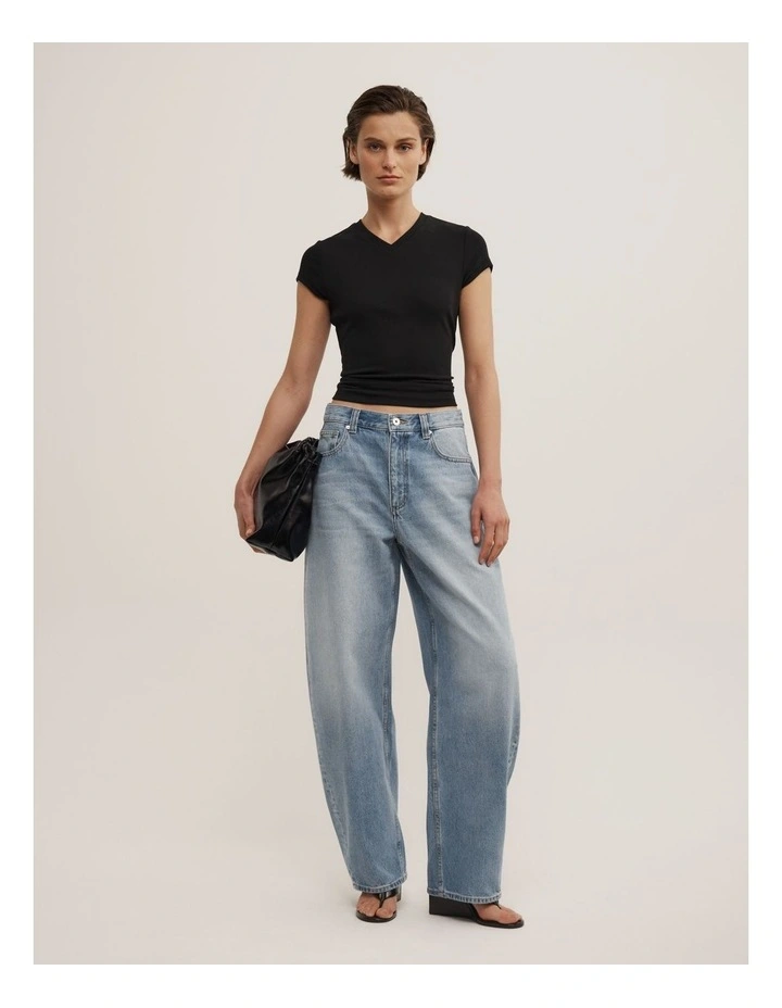 Soft Curve Jeans in Vintage Sky Wash image 1