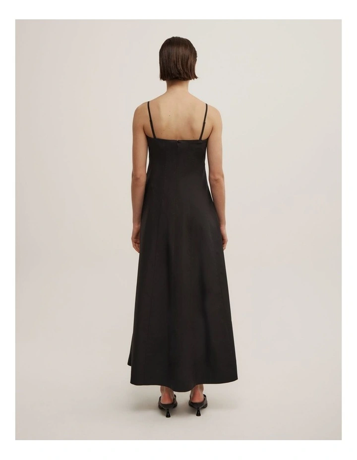 Strapless Panel Dress in Black image 5