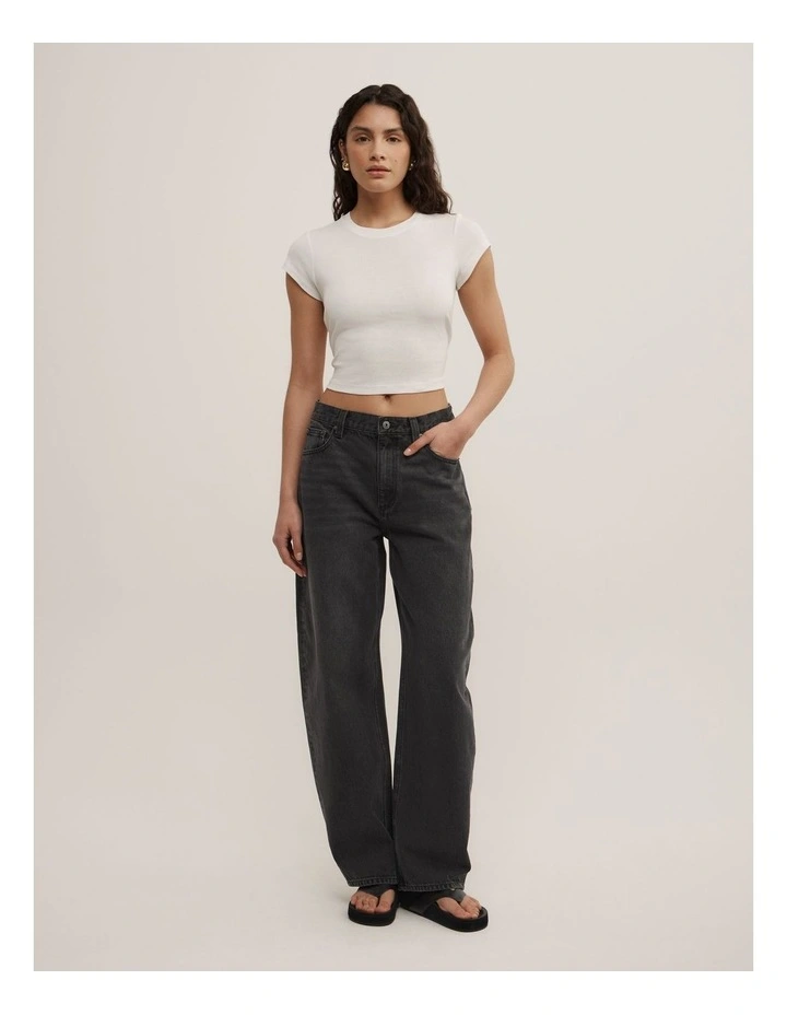 Soft Curve Jeans in Charcoal Wash image 1