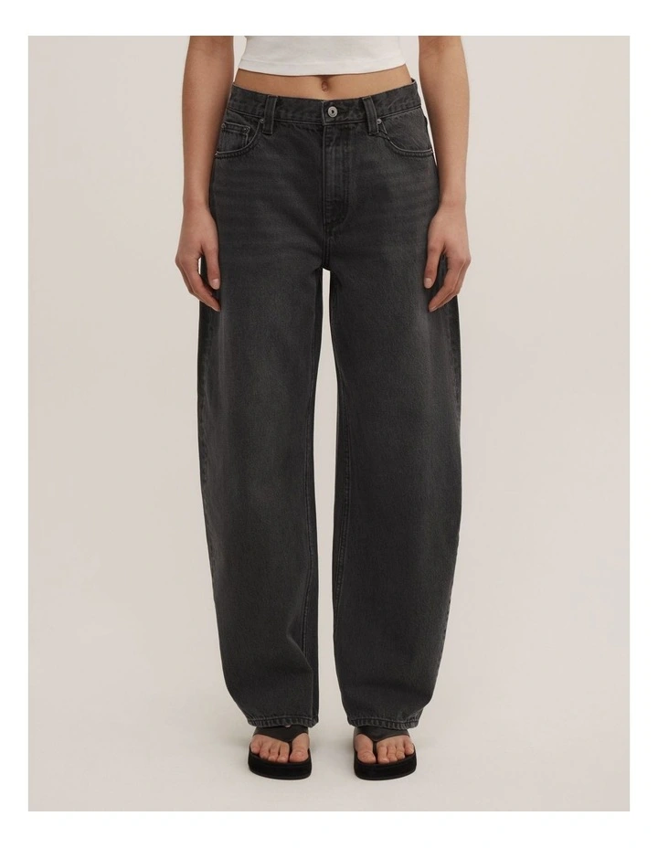Soft Curve Jeans in Charcoal Wash image 2