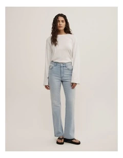 Slim Bootcut Jeans in Cool Blue