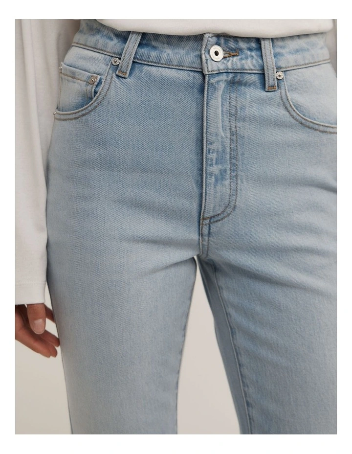 Slim Bootcut Jeans in Cool Blue image 3