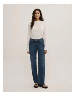 Mid Rise Slim Jeans in Pacific Wash