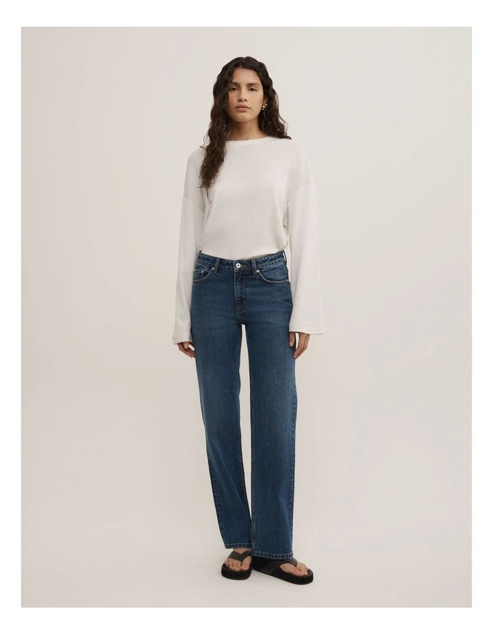 Mid Rise Slim Jeans in Pacific Wash image 1