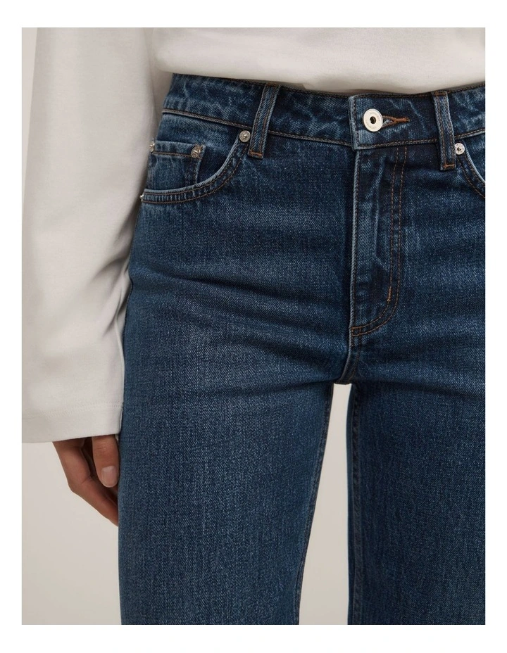 Mid Rise Slim Jeans in Pacific Wash image 3
