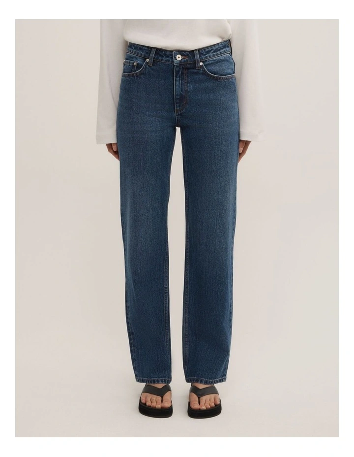 Mid Rise Slim Jeans in Pacific Wash image 5