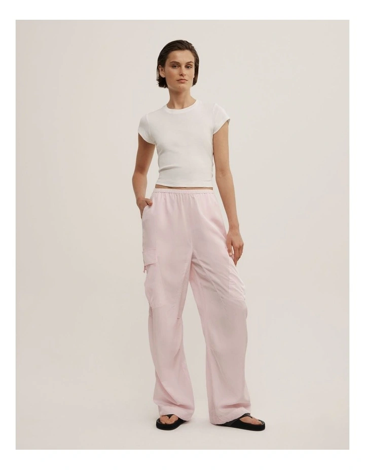 Cargo Pant in Soft Pink image 1