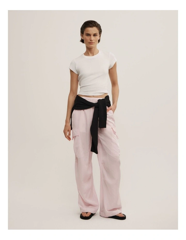 Cargo Pant in Soft Pink image 4