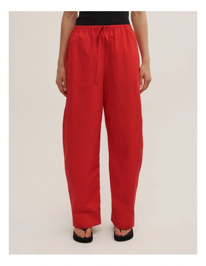 Pull On Barrel Pant in Scarlet image 2