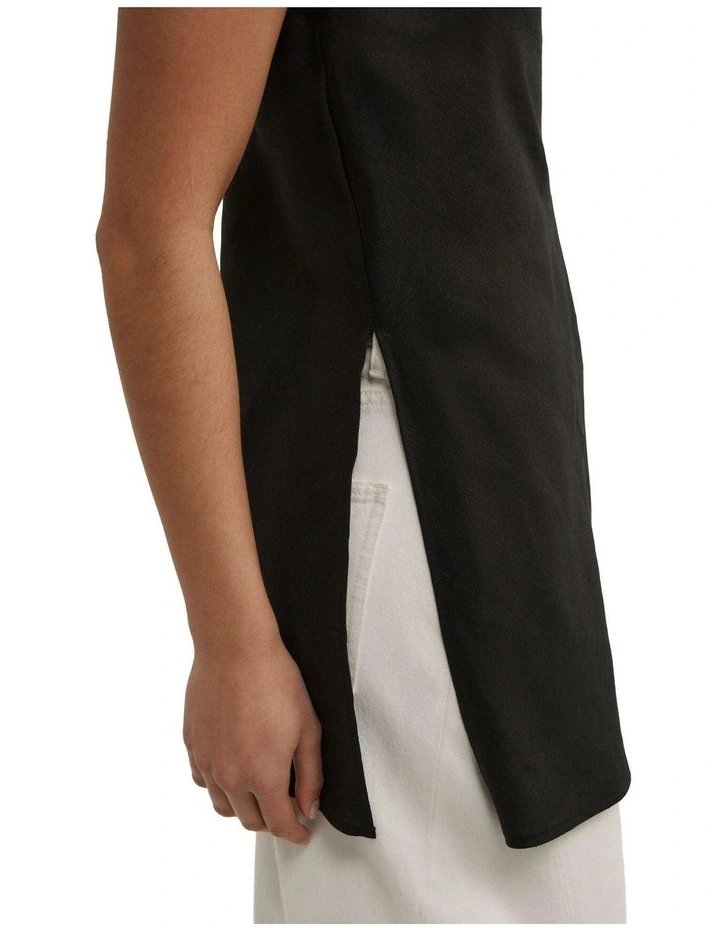 Linen Strapless Top image 3
