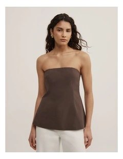 Cotton Bodice in Espresso