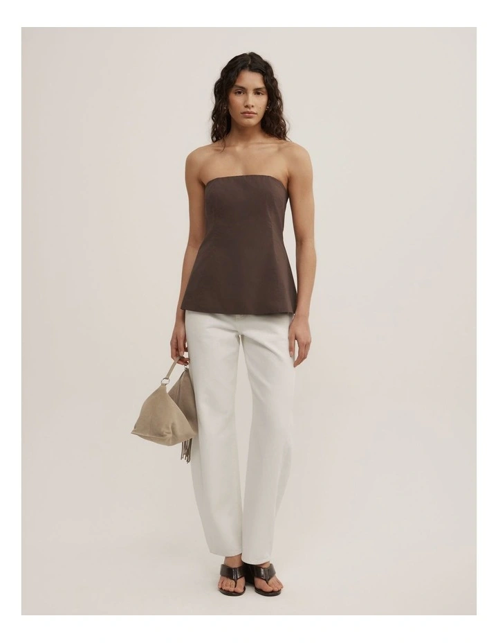 Cotton Bodice in Espresso image 4