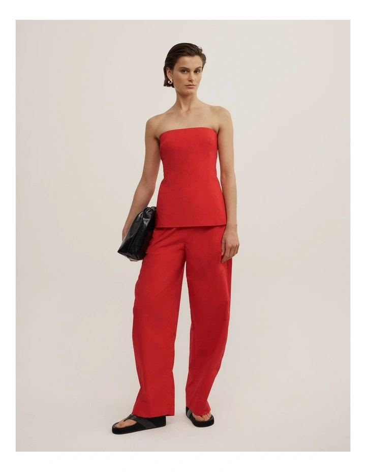 Cotton Bodice in Scarlet image 2