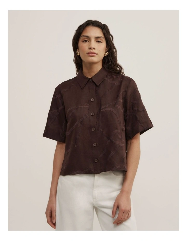 Relaxed Shirt in Espresso image 1