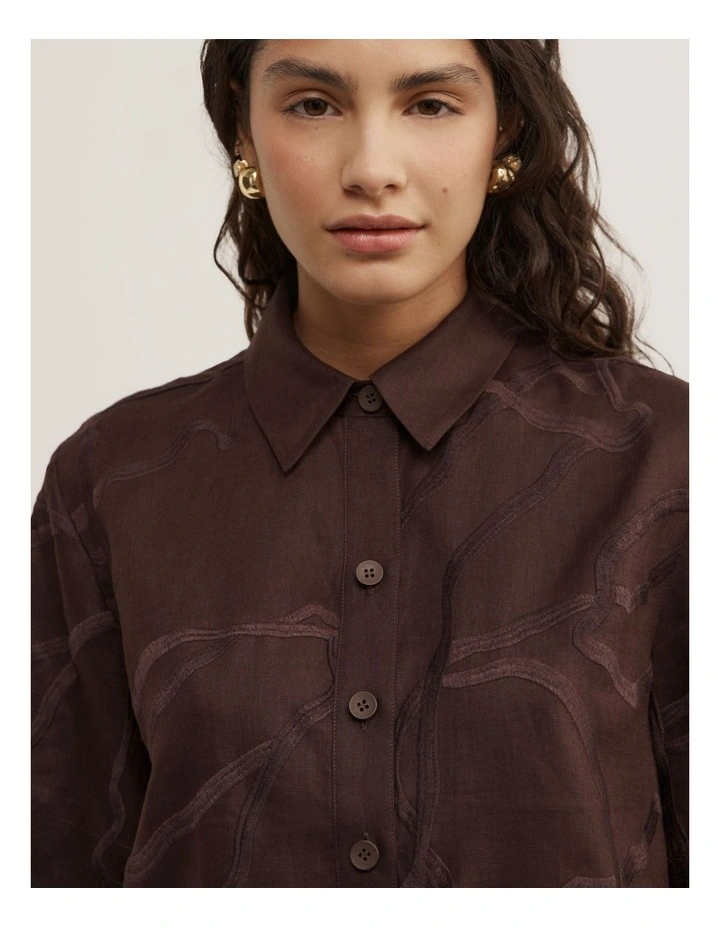 Relaxed Shirt in Espresso image 3