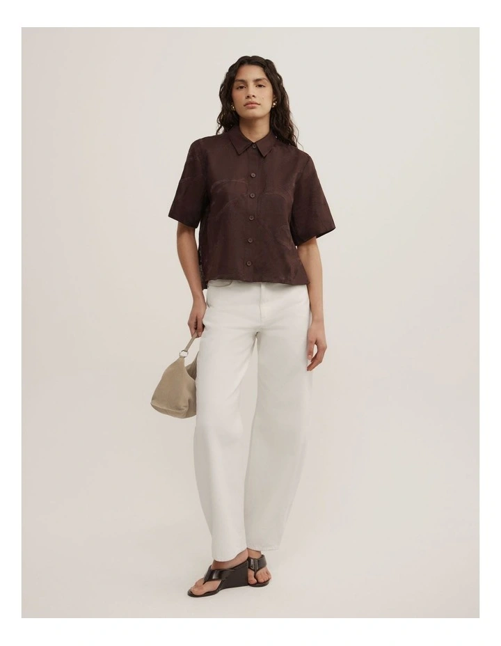 Relaxed Shirt in Espresso image 5