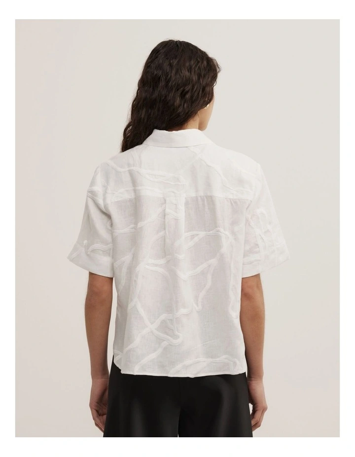 Relaxed Shirt in Fresh White image 5