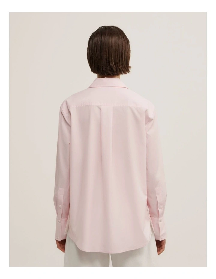 Button Side Shirt in Soft Pink image 5