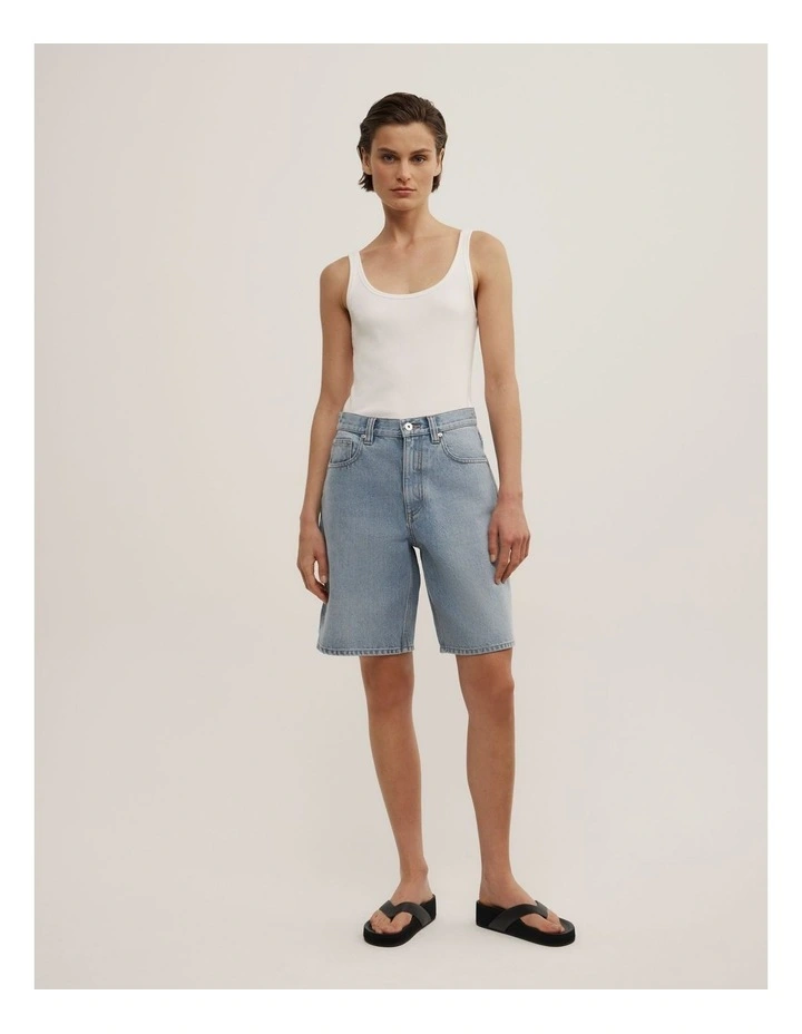 Denim Bermuda Shorts in Amalfi Wash image 1
