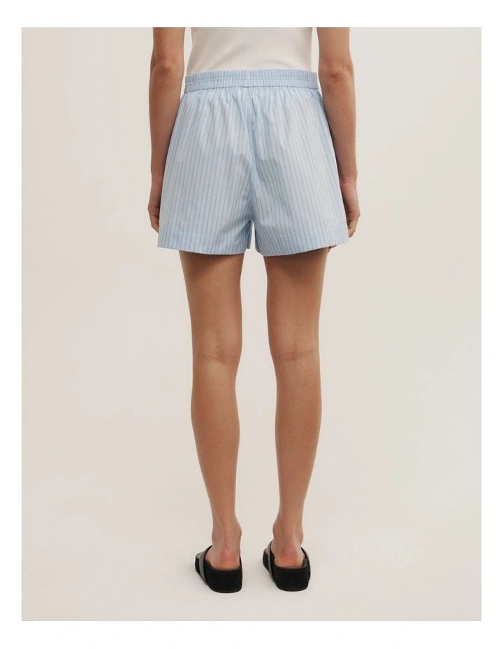 Poplin Boxer Shorts in Blue Multi Stripe image 5