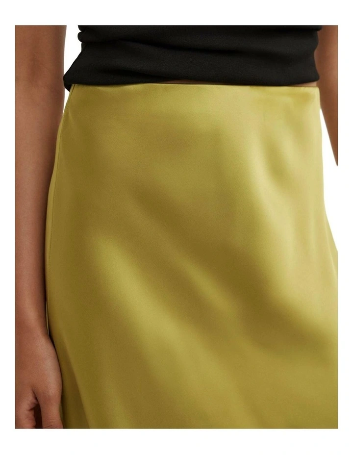 Satin Midi Skirt image 5
