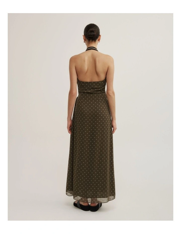 Wrap Halter Maxi Dress image 6