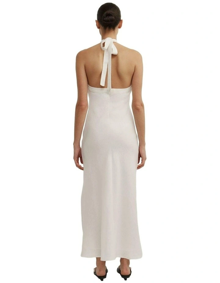 Asymmetric Halter Midi Dress image 6