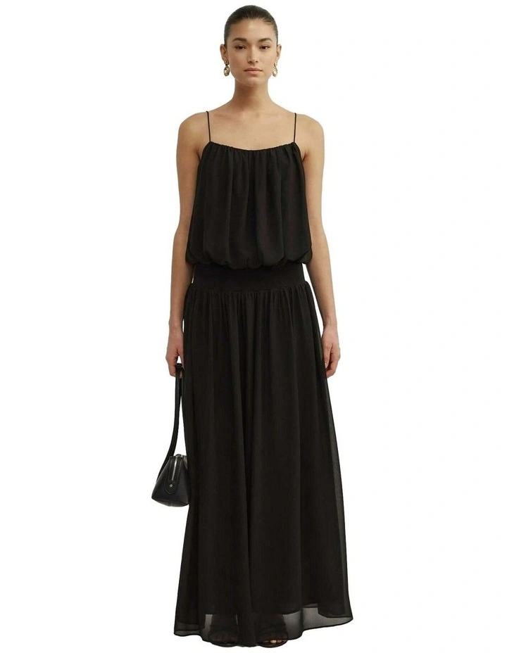 Blouson Drape Maxi Dress image 3