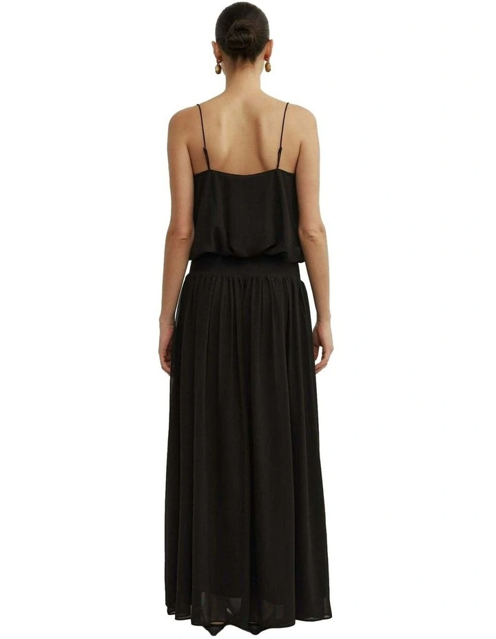 Blouson Drape Maxi Dress image 6