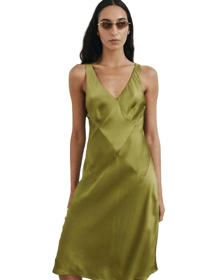 Seam Detail Slip Midi Dress image 2