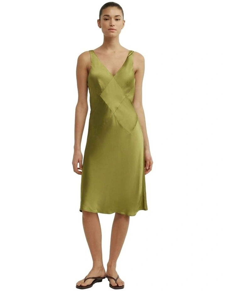 Seam Detail Slip Midi Dress image 3