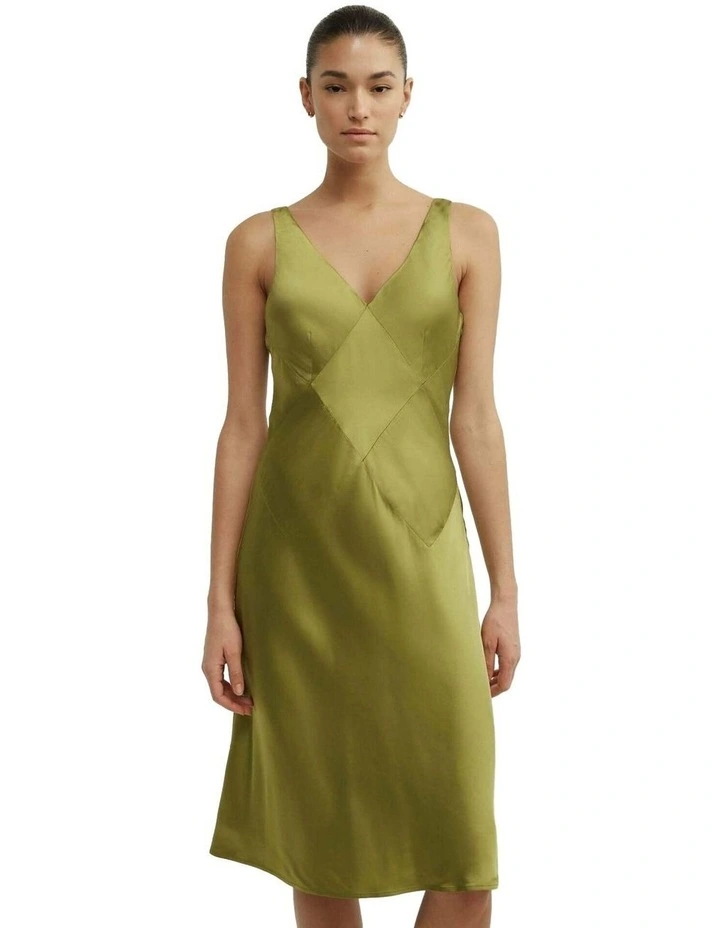 Seam Detail Slip Midi Dress image 4