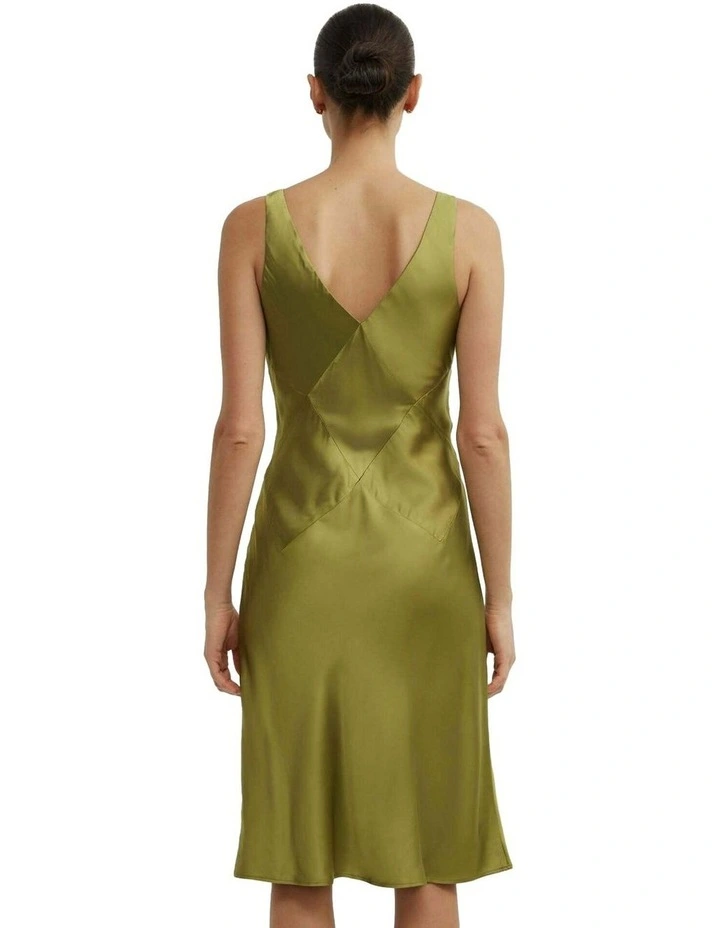 Seam Detail Slip Midi Dress image 6