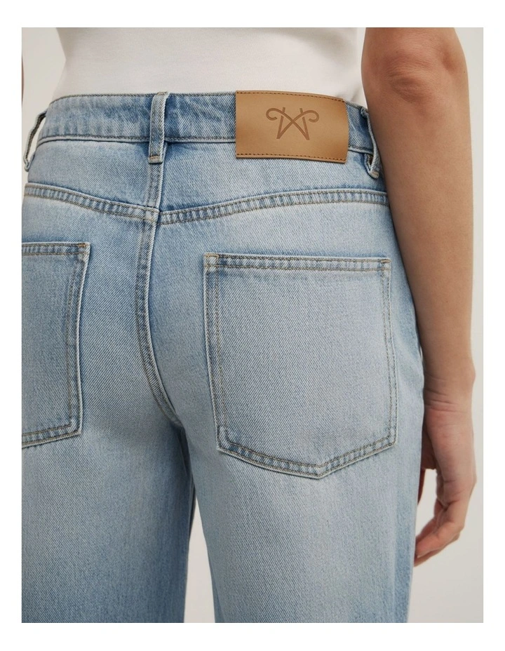 Cutwork Jeans in Soft Blue image 5